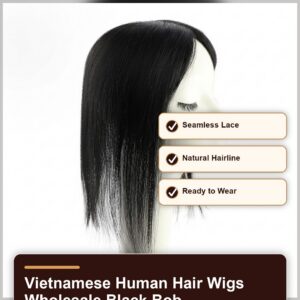 Vietnamese human hair wigs wholesale black bob benefit banner