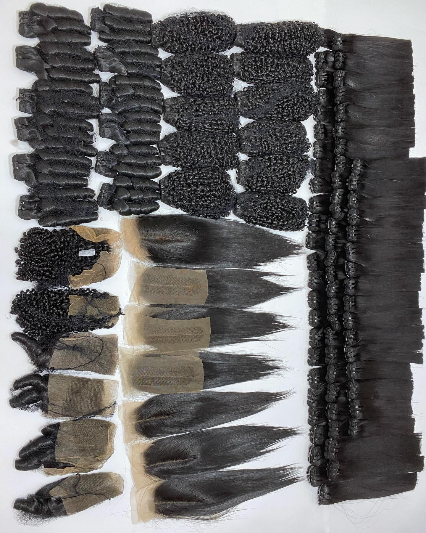 Ravi Hair closure frontal and bundle samples for wholesale verification