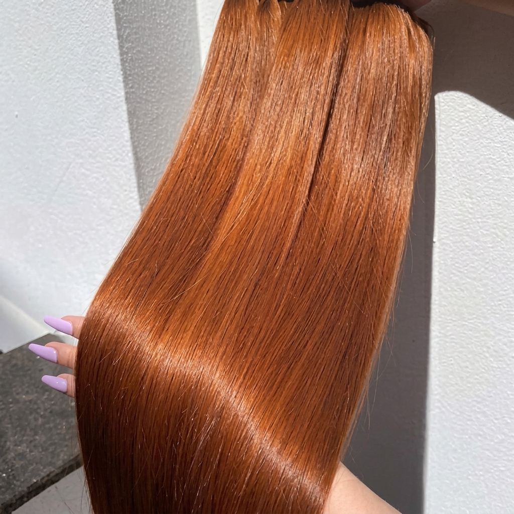 Raw Vietnamese straight hair auburn bundle wholesale