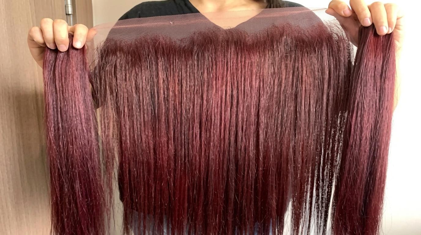 Raw Vietnamese straight hair burgundy bundles wholesale
