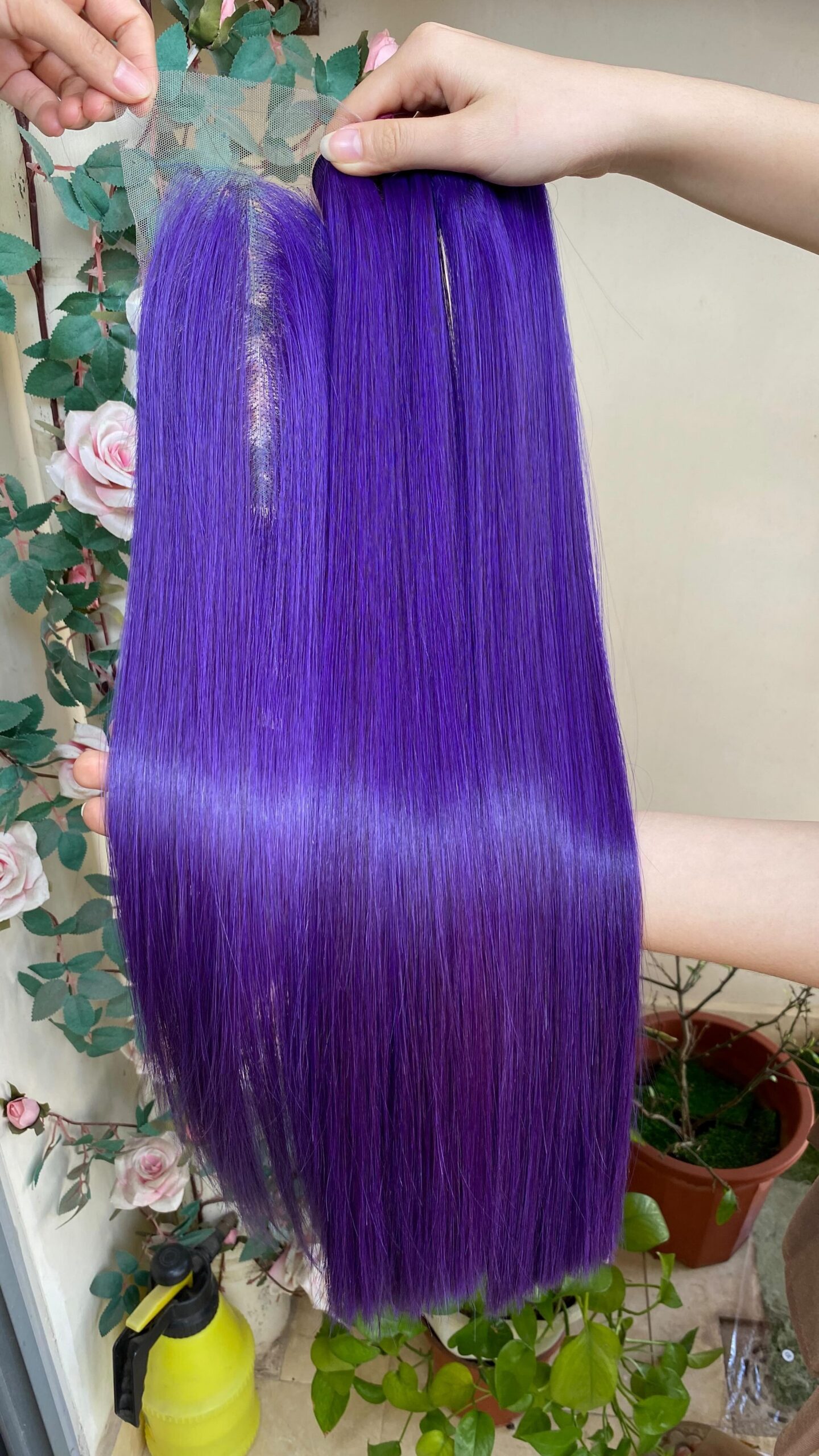 Raw Vietnamese straight hair purple bundles wholesale