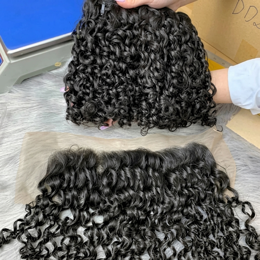Curly Vietnamese hair bundles