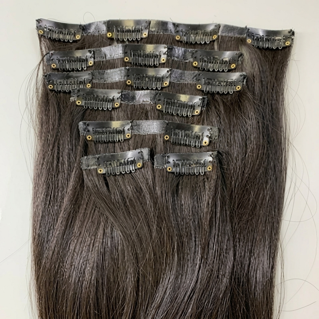 Raw Vietnamese hair extensions human clip in wholesale