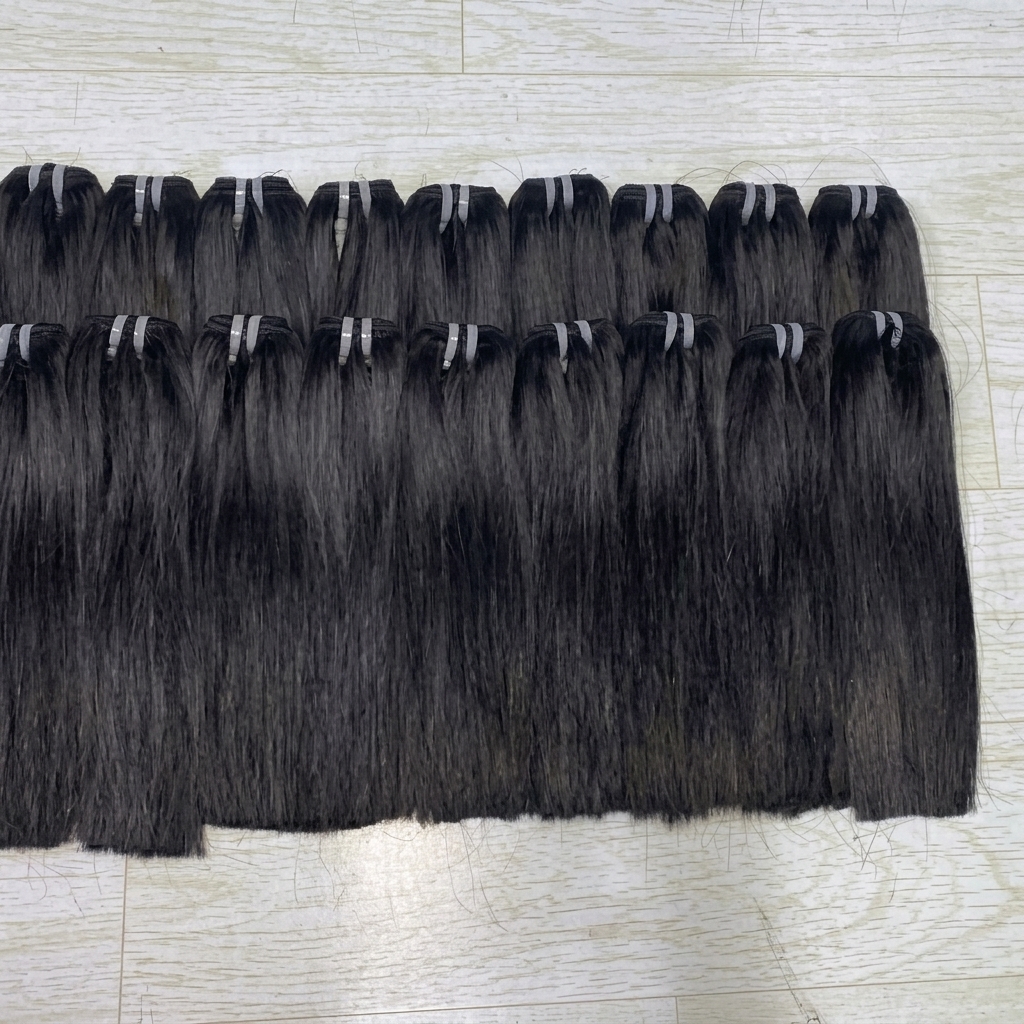 Raw Vietnamese straight hair weft bundles wholesale