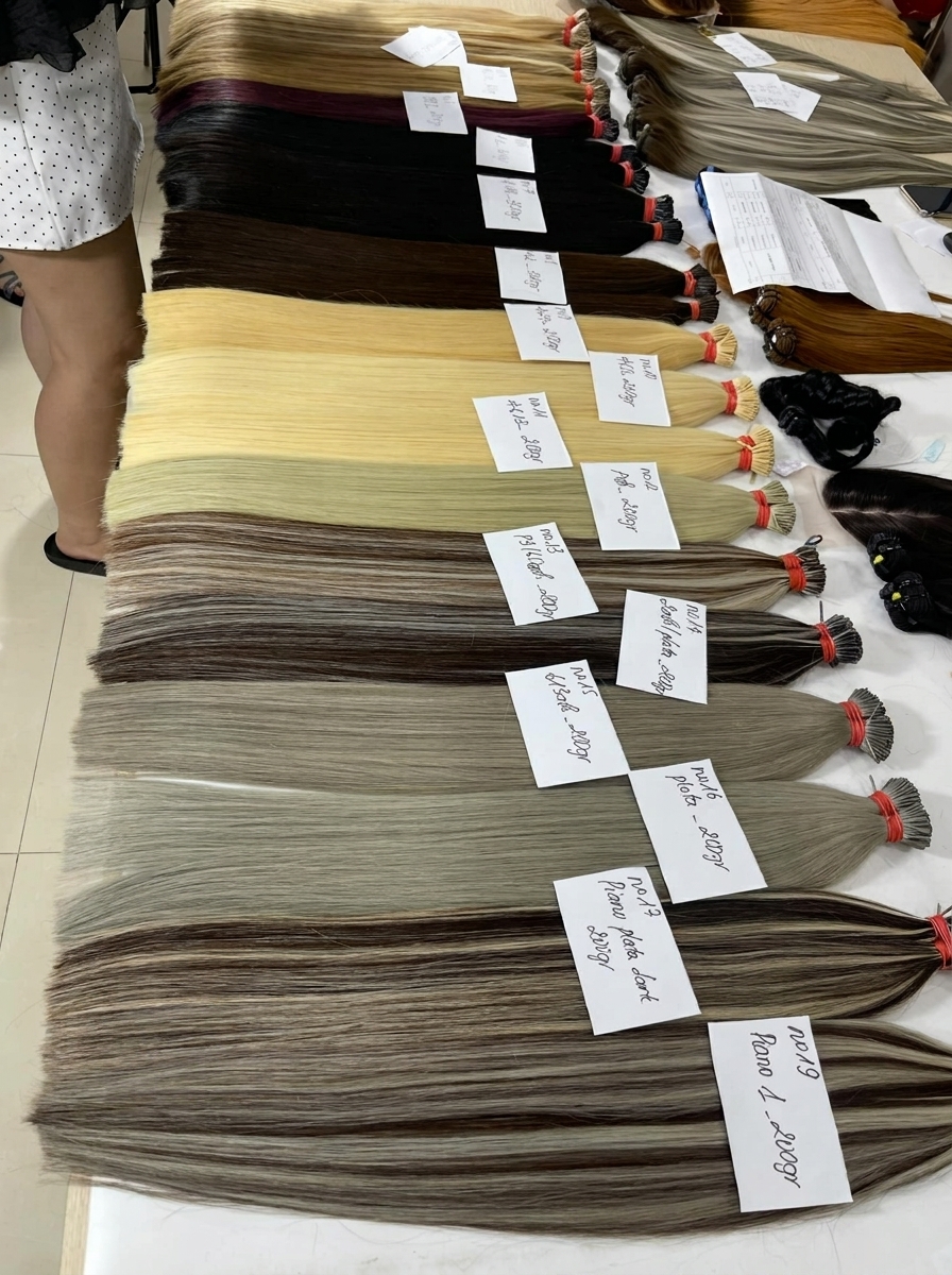 Vietnamese straight human hair color-chart bundles