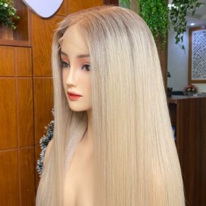 Vietnamese human hair wigs wholesale blonde lace front