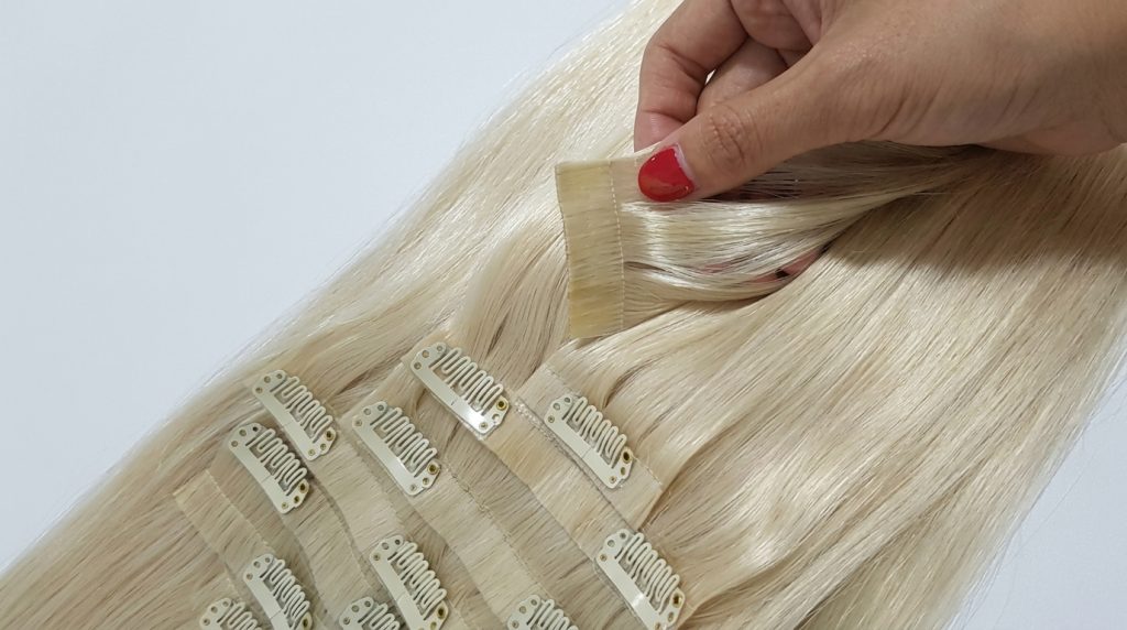 Blonde Raw Vietnamese Hair Extensions Clip In - Vietnamese hair