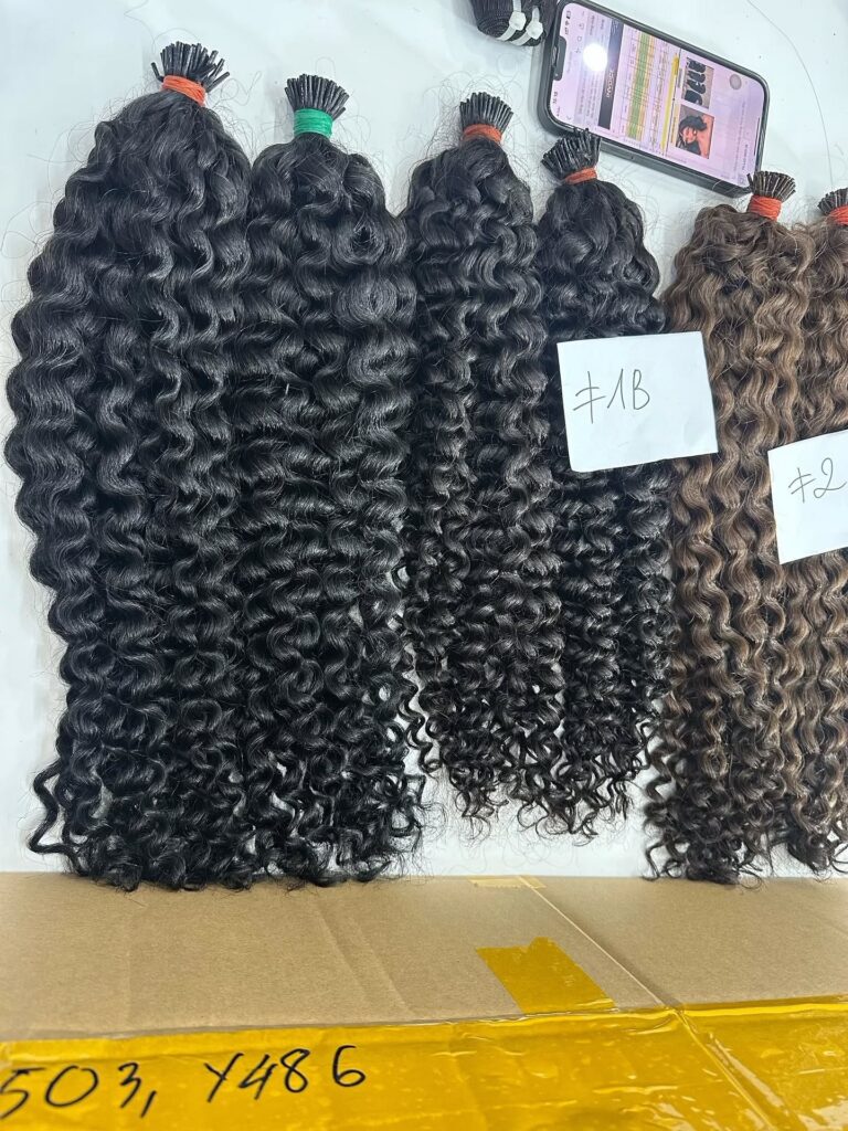 Vietnamese deep-wave human hair texture example