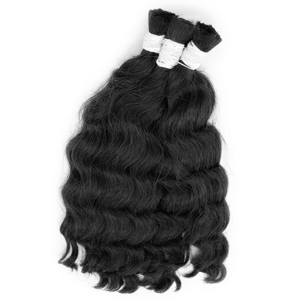 Vietnamese raw virgin wavy hair bundles for salon installs