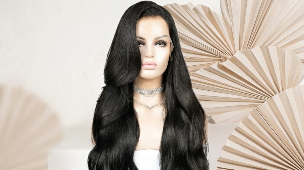 Vietnamese 13x6 HD lace frontal wig with long wavy hair