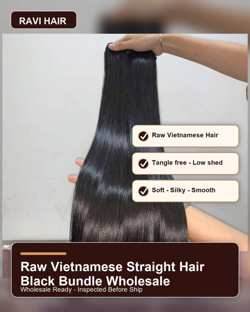 6 best raw Vietnamese straight hair picks to grow your sales