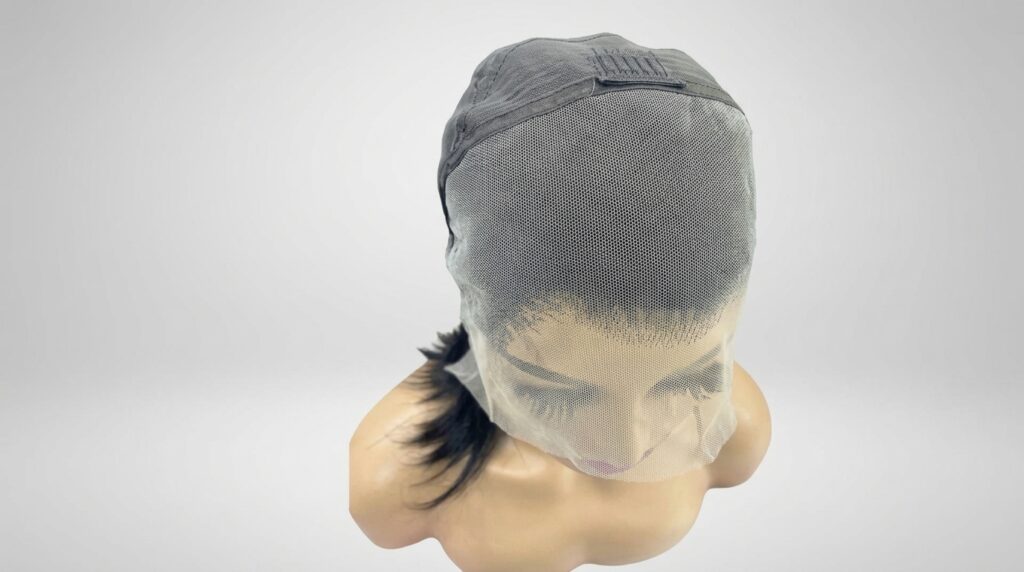 Inside-cap construction of a Vietnamese 613 full-lace wig
