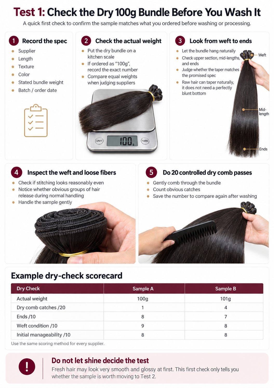Check quality Raw Vietnamese Hair
