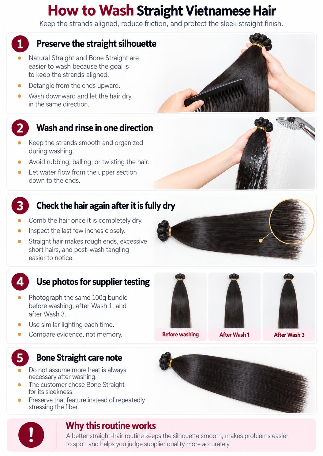 How to vietnamese straight hair washing