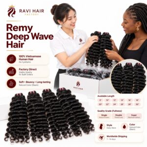 Vietnamese Remy Deep Wave Hair