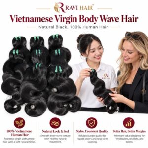 Vietnamese virgin body wave hair