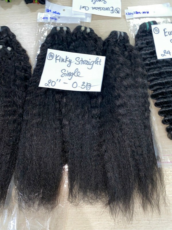 Vietnamese remy kinky straight hair